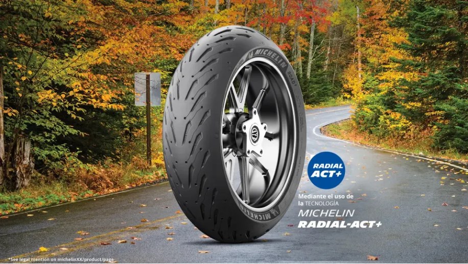 Neumático Michelin Road 5 con tecnología Radial-Act+
